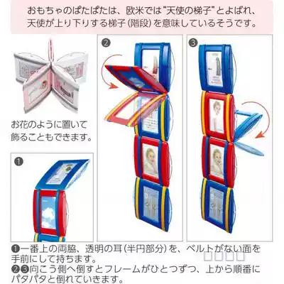 Japan imported flip children's toys children's photo album photo card to teach babies to recognize birthday gifts