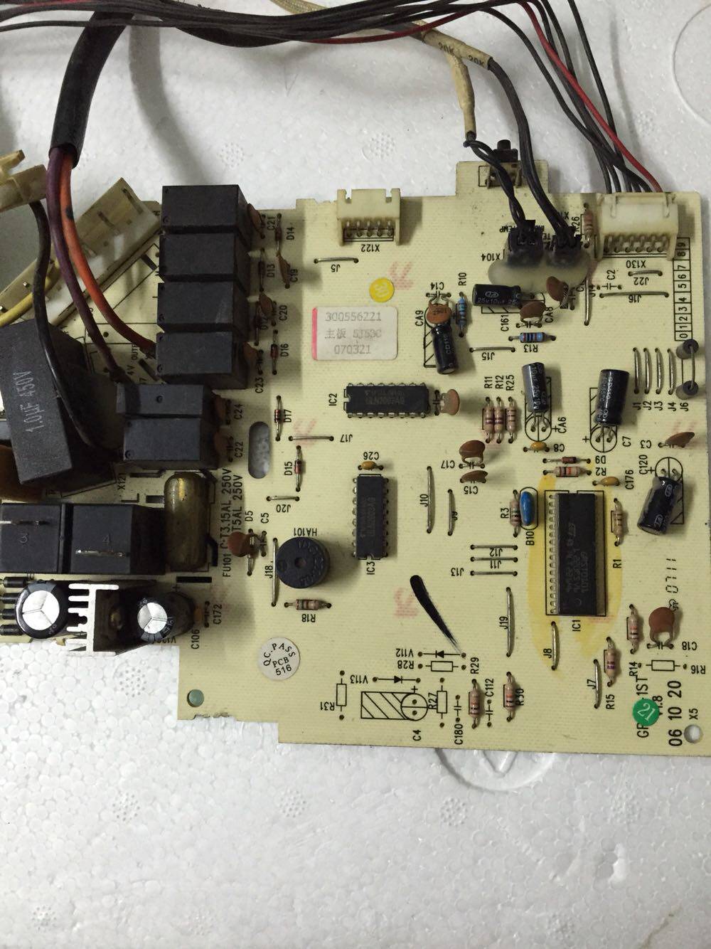 Gree air conditioning computer board 300556221 motherboard 5J53C receiving board set