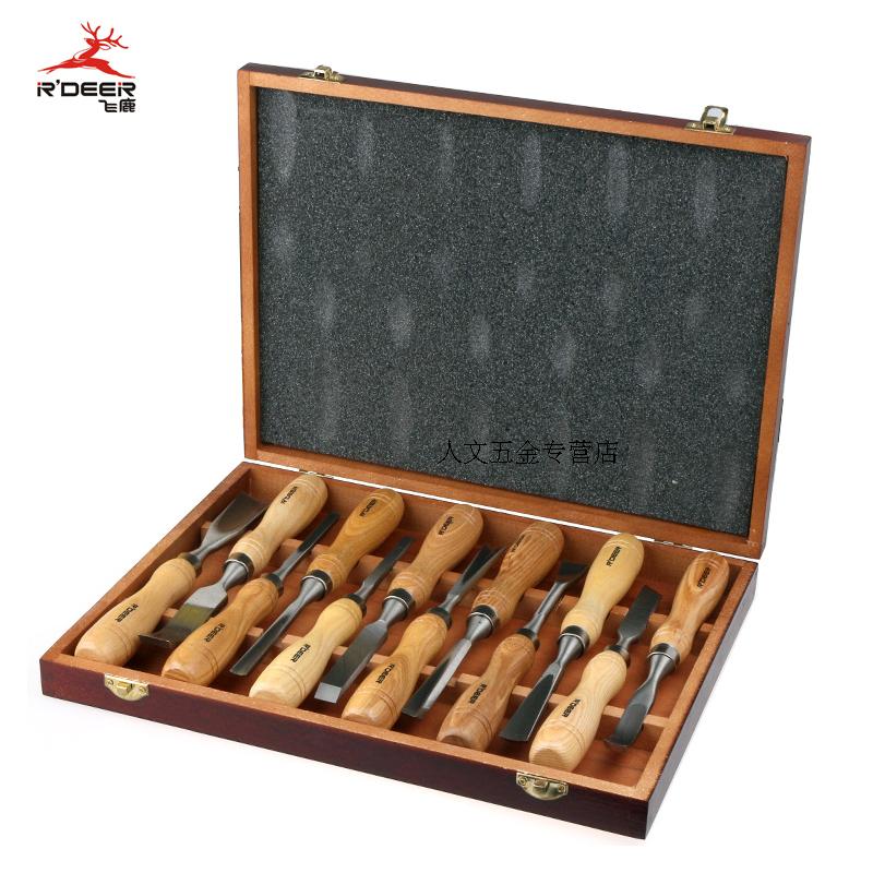 RDEER flying deer 12-piece set carving chisel set carving knife Carving chisel carving chisel wood carving knife M112