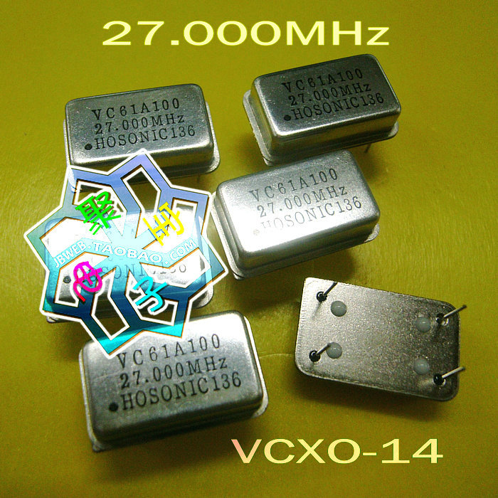 Original MOUNT HOSONIC 27M 27000M Hz Straight insert active crystal Zhenzhong Zhenquan full-size rectangular VCXO-14