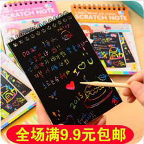 Peinture pour enfants Handmade Diy Colorful Scrapbook of this baby Painting Graffiti Puzzle toy Magic scraping Bensuit