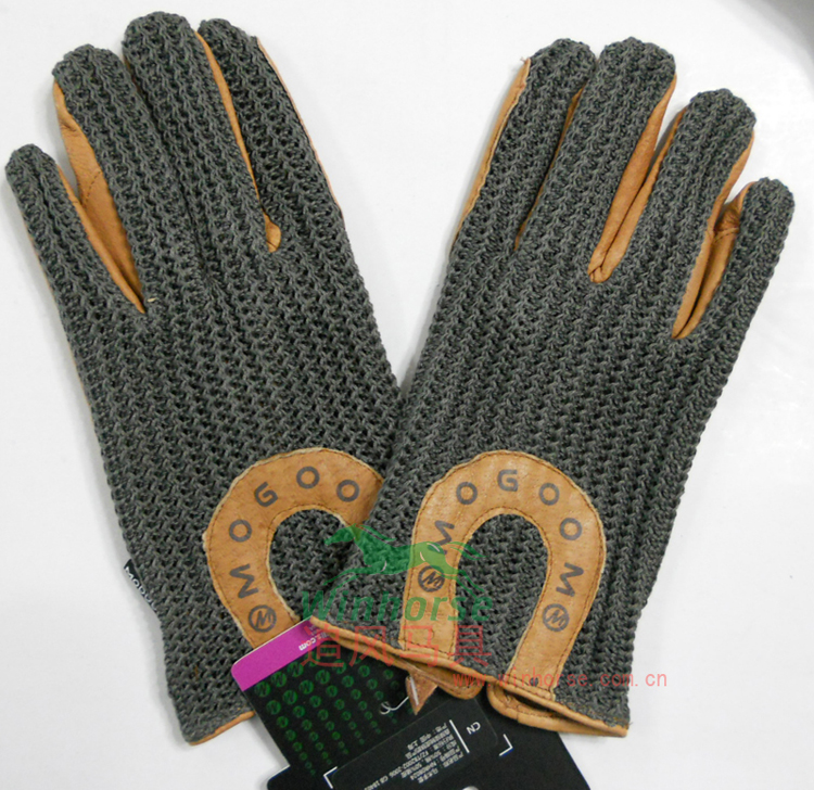 Equestrian gloves pigskin line back gloves Knight gloves Men and women teenagers with the same equestrian gloves for four seasons