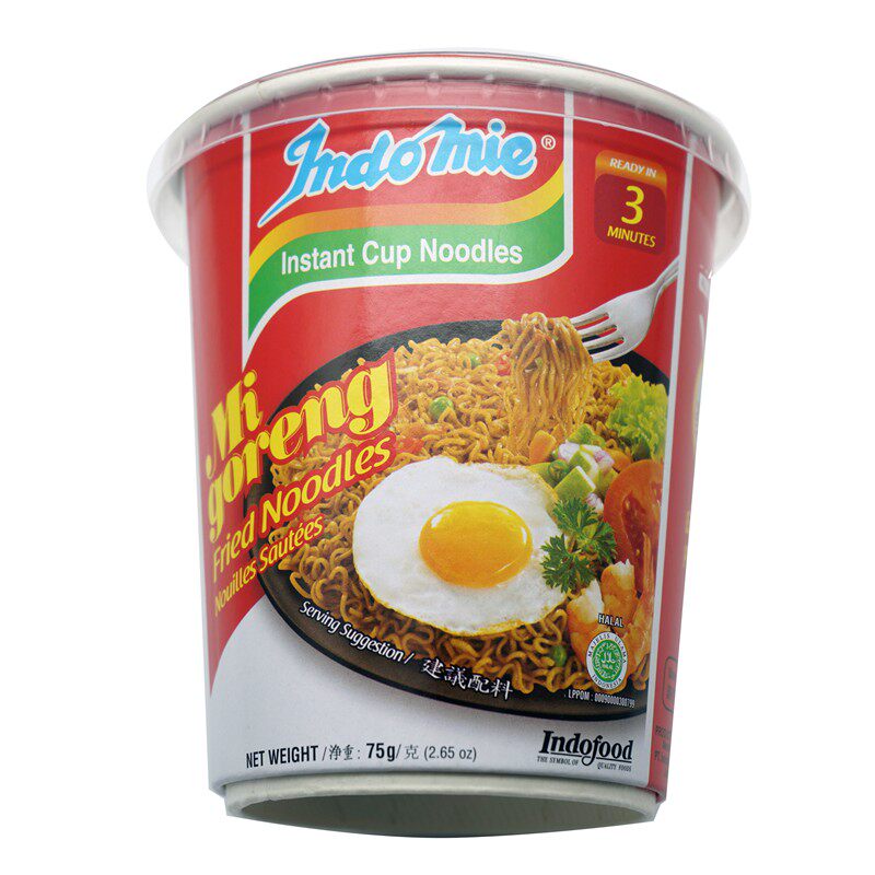 【天猫超市】印尼进口 Indomie营多 传统杯装捞面 方便面75g 零食