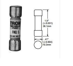 bussmann fuse FNQ-2 25 2 5 3 3 2 3 5 4 4 5 5 6A 500V 10 * 38