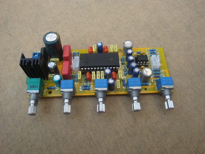 Single power supply 12V fever boutique front voltage tone amplifier board LM4610 5532 special price