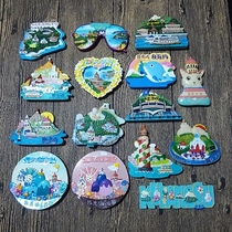 Xiamen Gulangyu version of tourist souvenir resin hand-painted refrigerator stickers creative decorative stickers 3