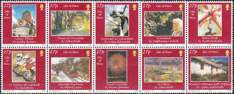 Isle of Man Stamps 2002 Photographic Works Architecture People Animal Landscape New Foreign Discounted Stamp Collection E123