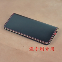 8 fold handmade Japanese Ogawa horse hip leather Tochigi long wallet financial cloth card bag private custom long clip