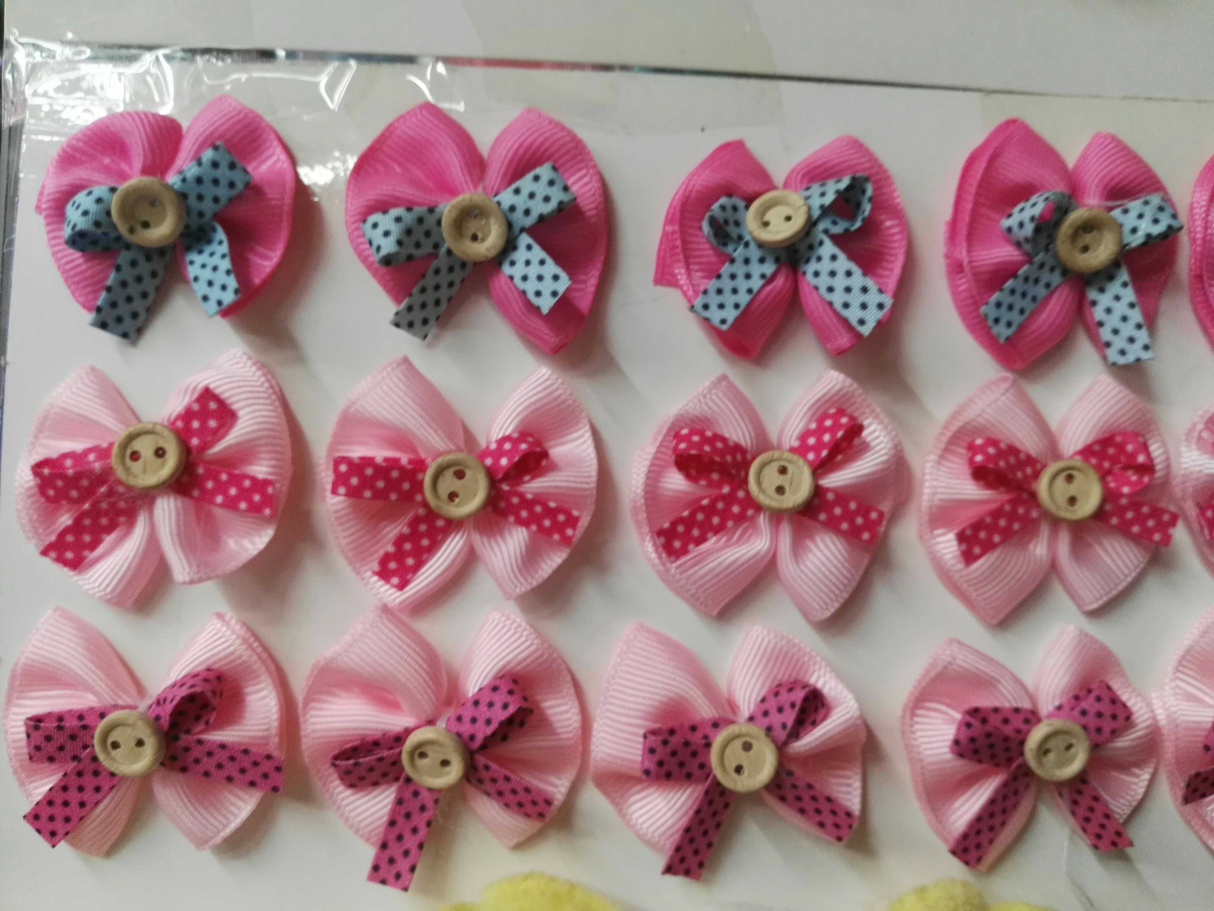 Butterfly knot 12 with rostride winding plus print point cloth layering butterfly knot sticky wood buckle a pack of 200