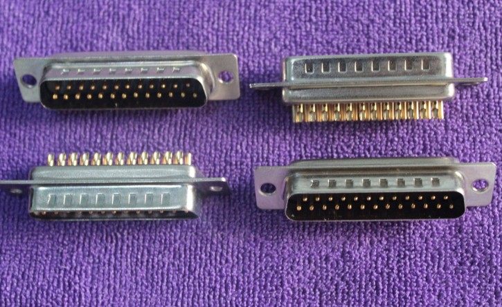 Filter connector DB25 50PF male head with solder cup