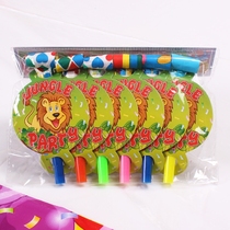 Birthday party supplies childrens baby year dress up props toy blowing dragon blowing roll