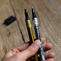 DIY photo album writing pen Japanese graffiti pen high light pen writing smooth gold silver