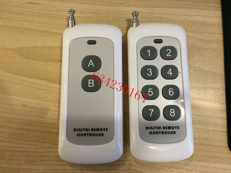Long-distance 8-button high-power remote control 1000 meters 8-button 2-button remote control switch learning code 1527 315M