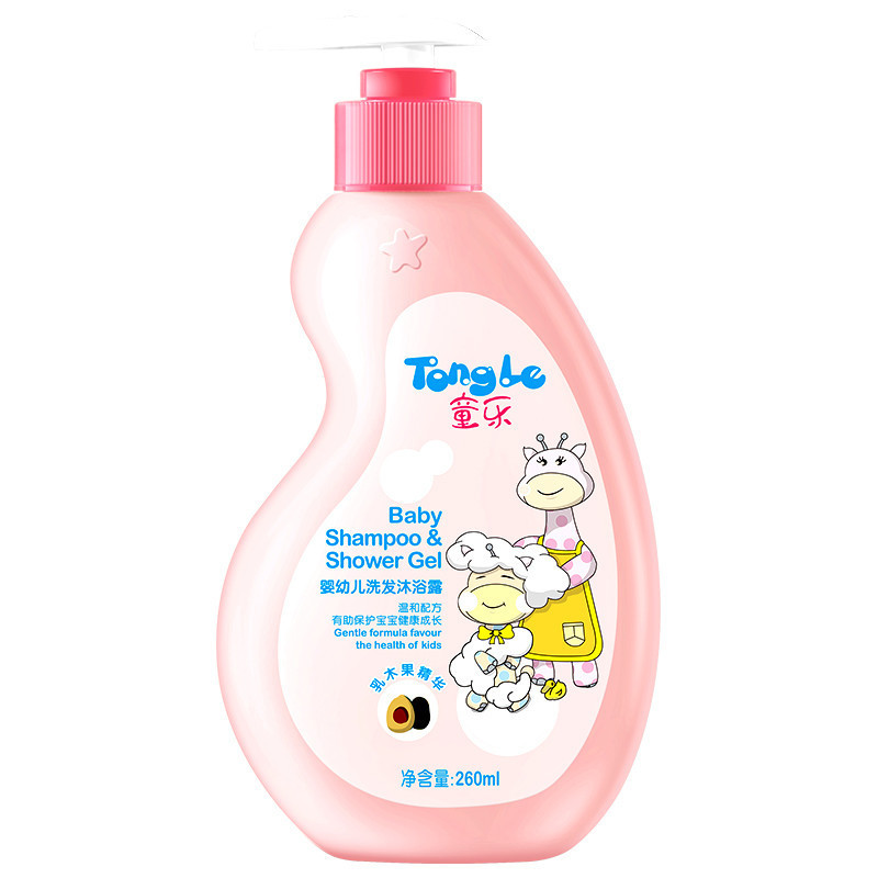 童乐乳木果精华婴幼儿洗发沐浴露 （二合一）260ml