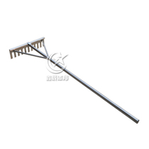 Promotion of new flat sand rake with teeth pushing sand harrowing track Athletics Jump Competition Flat Sand quality aluminum alloy Turning Sand Tool