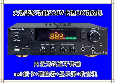 HIFI2 0 power amplifier home home karaoke conference room professional power amplifier Bluetooth Dual microphone USB SD card