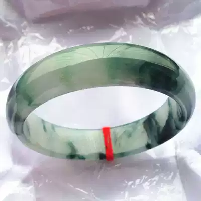 a goods Jade Sun Green floating flower ice seed Burmese Jade jade bracelet jade bracelet women jewelry Jade