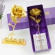 Hoa hồng vàng lá vàng 24k đồ trang trí ngày lễ tình nhân quà tặng cho bạn gái, bạn trai và mẹ món quà 520 - Trang trí nội thất