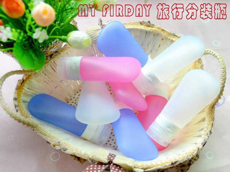 Travel silicone sub-bottle set Washing bag cosmetic bag Travel storage bag Outdoor goods artifact