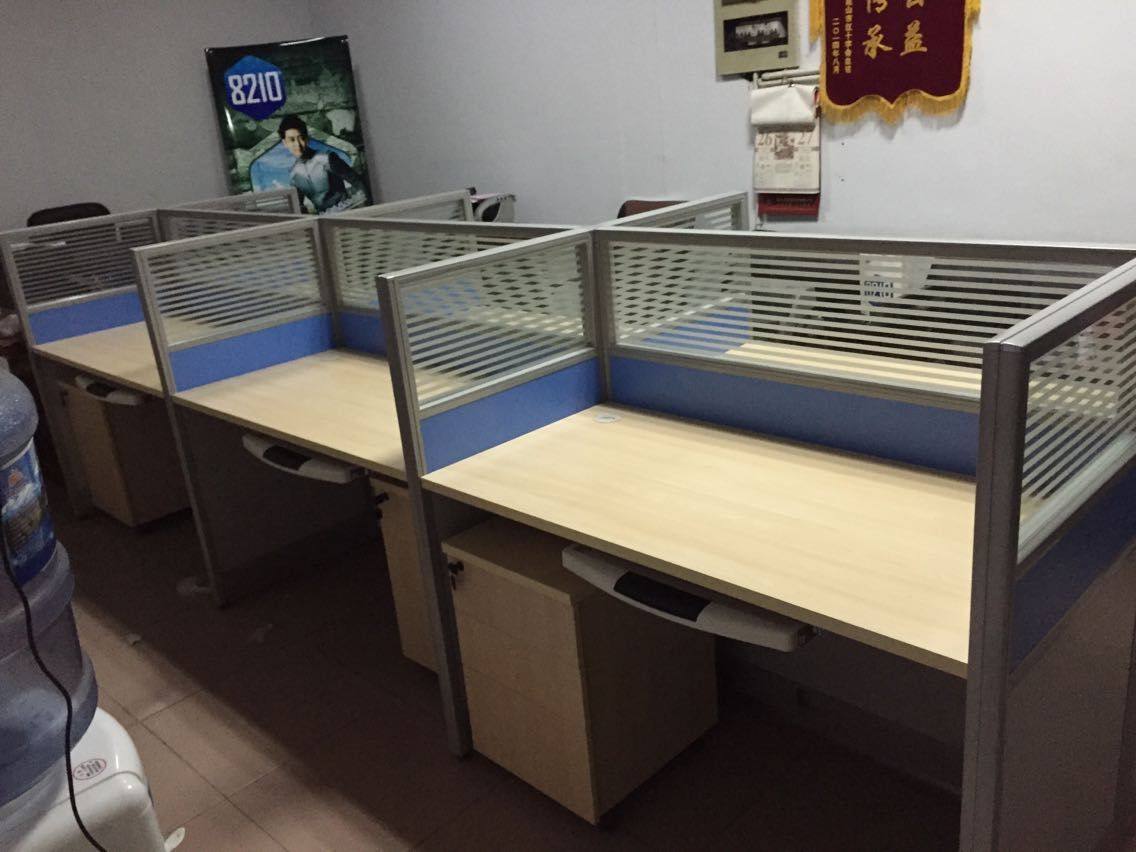 Commercial office furniture fashion staff desk 4 people 6 people combination screen staff bit computer desk Shanghai partition