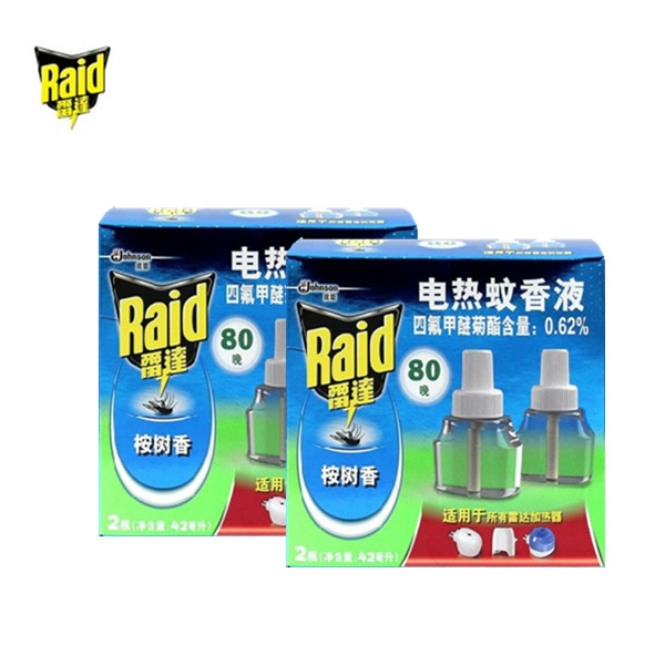 雷达桉树香电热液体蚊香液21ml*4瓶（无加热器）驱蚊灭蚊包邮