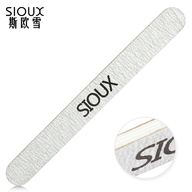 SIOUX美甲工具指甲护理砂条打磨条 双面打磨棒指甲锉指甲搓条砂条