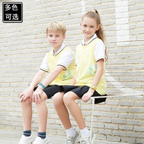 Kindergarten garden clothes Summer clothes Short-sleeved primary and secondary school class clothes School uniforms Summer camp cotton suit Teacher British custom