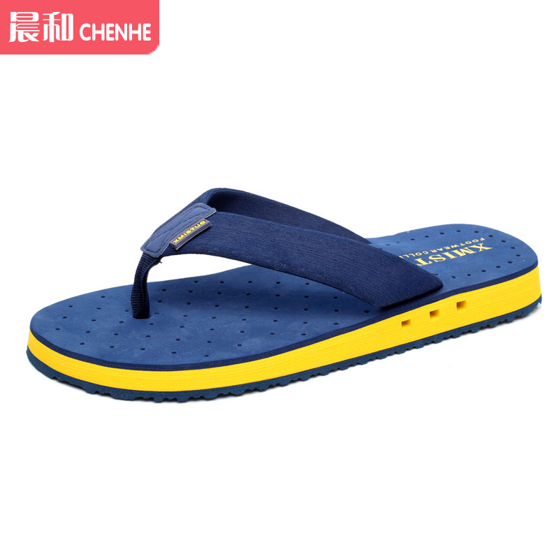 Seaside travel vacation men's flip-flops sandals comfortable breathable hole flip-flops slippers
