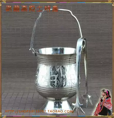 Special offer~ ~ India imported handmade color copper handmade carved ice bucket can hold ice cubes