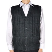 Của nam giới mở vest vest trung niên vest vest nam mùa thu và mùa đông dày cha mặc người già đan vest nam