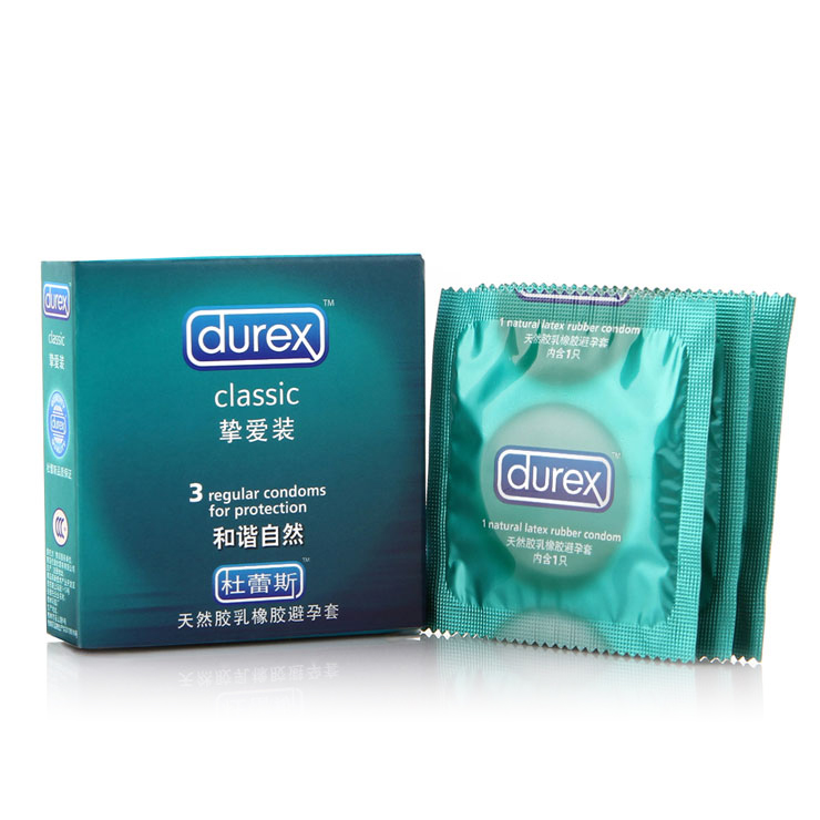 Durex杜蕾斯挚爱装3只装安全套保险套避孕套正品成人计生情趣用品
