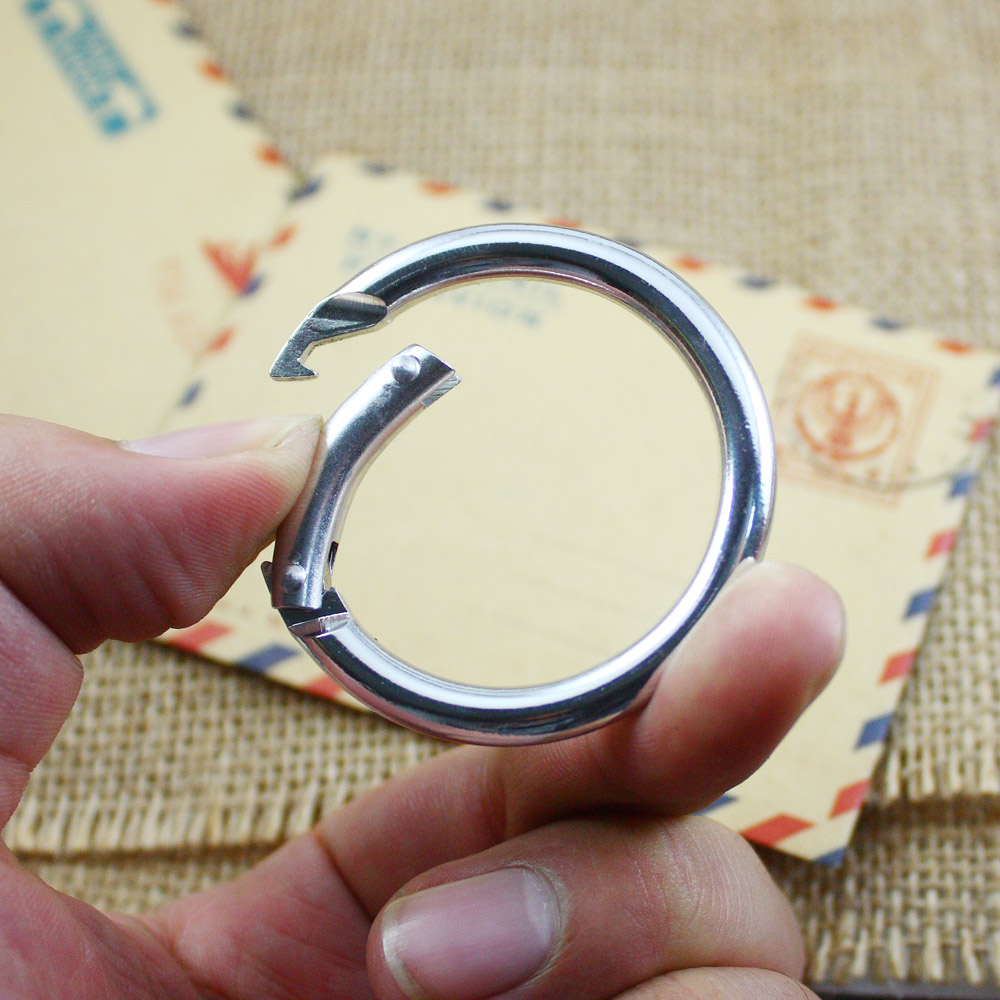 Middle Number opening ring Keyring Key ring Key ring Keyring aluminium alloy cirque elastic strong and strong and multi-coloured