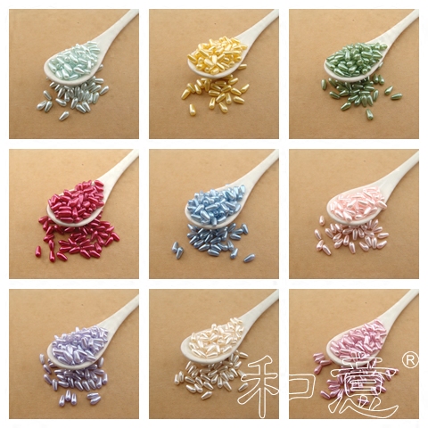 Hand-Sewn Water Drop Pearls DIY High-End Wedding Dress Collar Sweater Perforated Pendant Beads Loose Beads