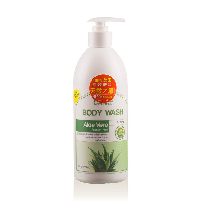 天然之扉芦荟润泽滋养沐浴露 沐浴乳 浴液 537ml 易冲洗