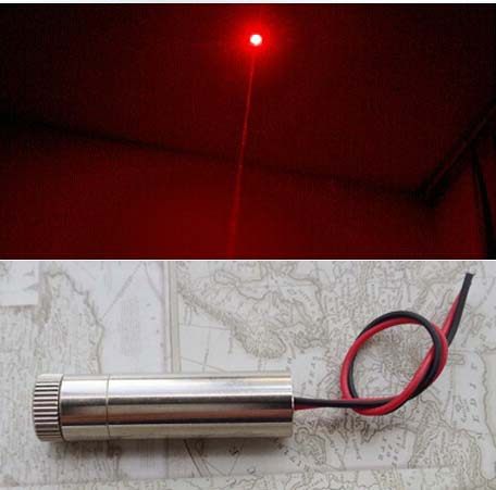 工业级650nm 50mw 可调焦点状激光器 红色激光模组 激光头12*35mm