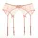 Sexy ren nơ garter cực cám dỗ đen retro siêu mỏng trong suốt kẹp garter clip nữ nịt bất tất Nịt Tất