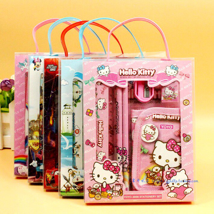 Kindergarten Gift Stationery Items Wholesale Elementary School Students Stationery Suit Creative Cute Wallet Student Prize Gift