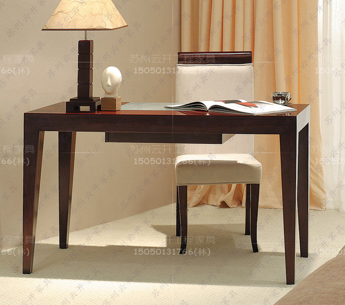 Solid Wood Writing Guest House Hotel Hotel Apartment Furniture Computer Desk Written TV Cabinet Brief Table Rental Room
