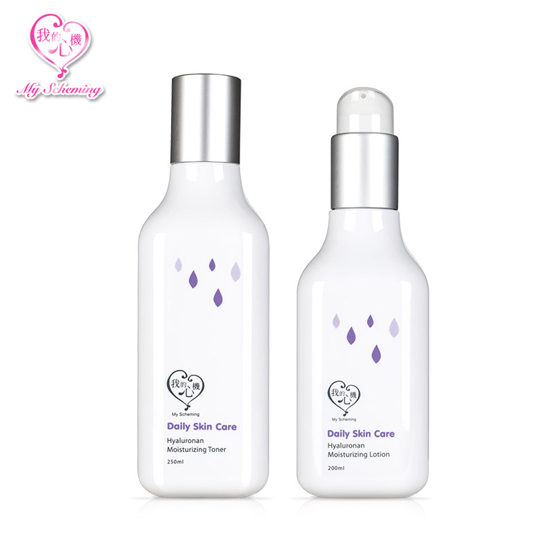 台湾我的心机 玻尿酸四效保湿化妆水250mlx水乳液200ml 两支装