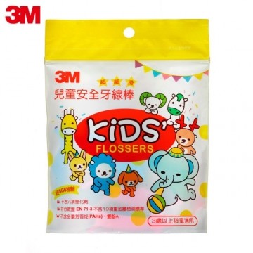 【3M】儿童动物造型安全牙线棒-袋装(38支)