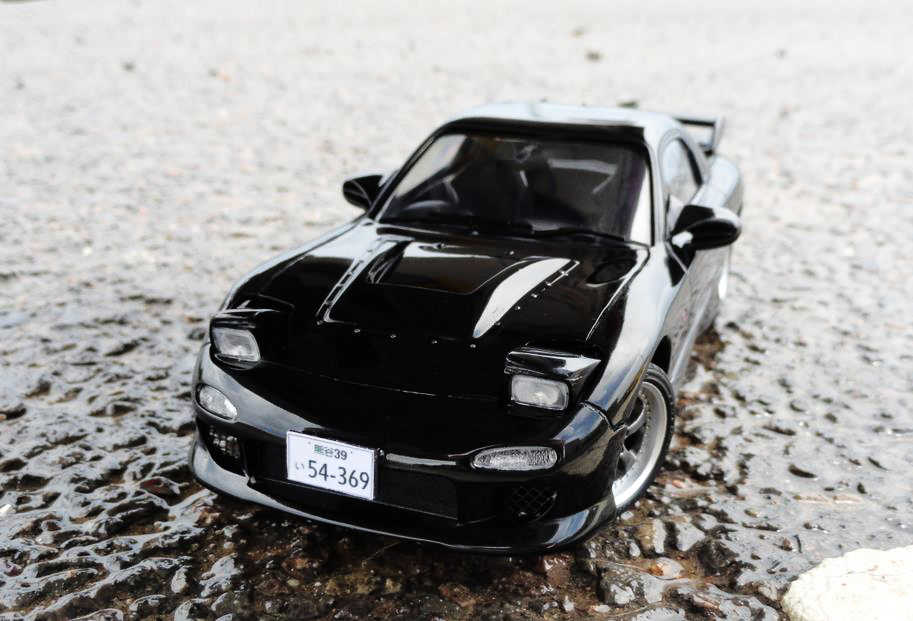 1 24富士美头文字d Fujimi 岩簌恭子fd Rx 7汽车模型代工制作