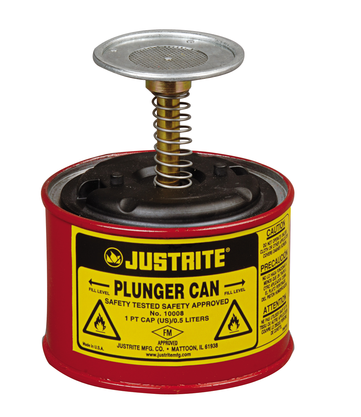 Justrite0 5 L steel liquid sampling pump piston tank intelligent pump 10008