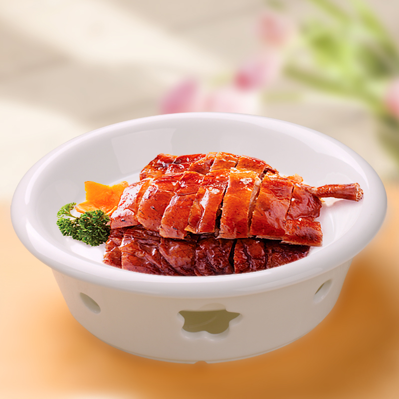 Ceramic based alcohol heating plate heating furnace western food table setting white round dish dish soup plate soup pot set