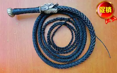 (Dragon head whip) new special price four meters fitness whip self-defense whip martial arts soft whip prop whip (copper handle)