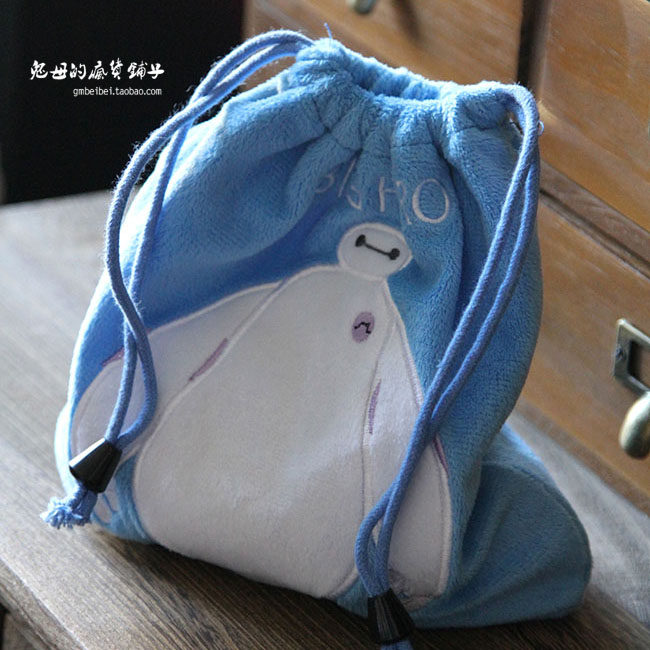 Cute drawstring pocket cartoon travel storage bag sundries sorting bag sub-packaging bag small item storage bag