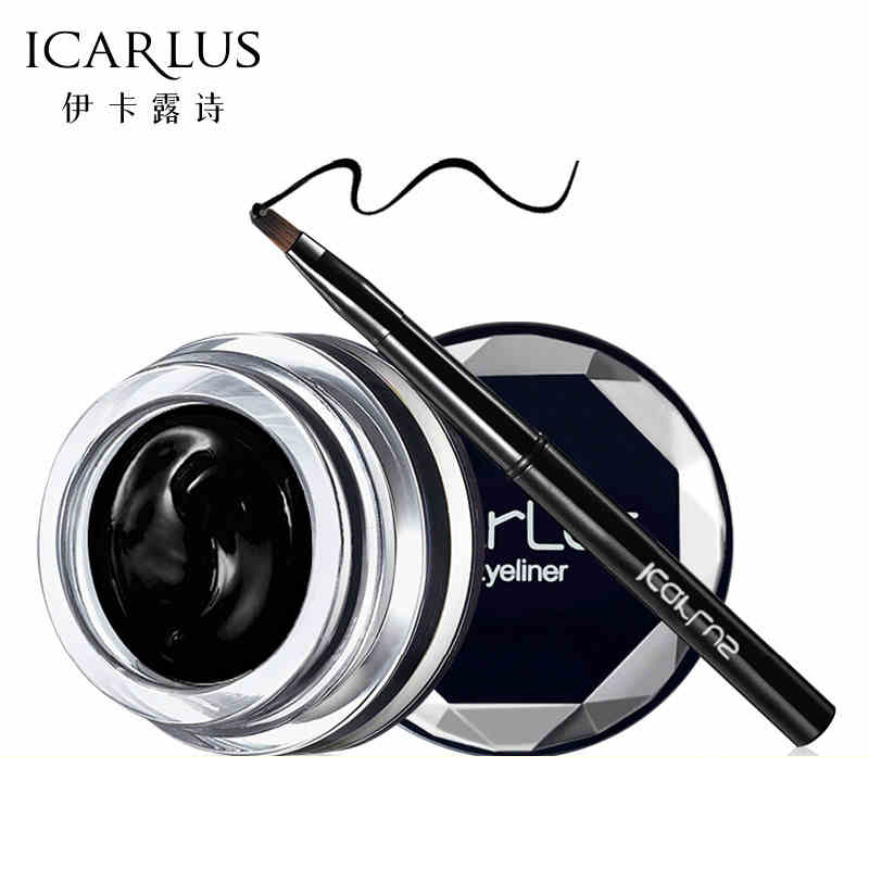 icarlus/伊卡露诗凝彩造型眼线膏3.5g防水防汗不晕染眼线胶正品