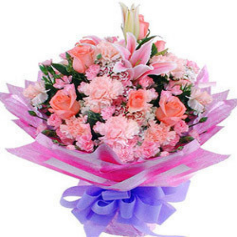 感恩老师节探望康乃馨百合同城鲜花速递来宾崇左河池庆安县鲜花店