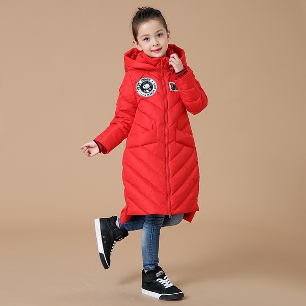 17年新款 PEANUTS 史努比 600蓬 女童中长款羽绒服优惠券折后￥259包邮（￥359-100）90~160码3色可选