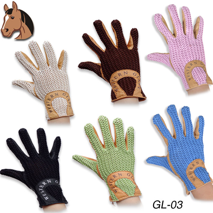 Cute children's equestrian special gloves riding elastic breathable wear protection Western giant harness equestrian supplies