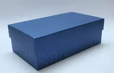 Spot gift pure blue shoe box gift box cardboard box packaging color box gift box storage simple gift box